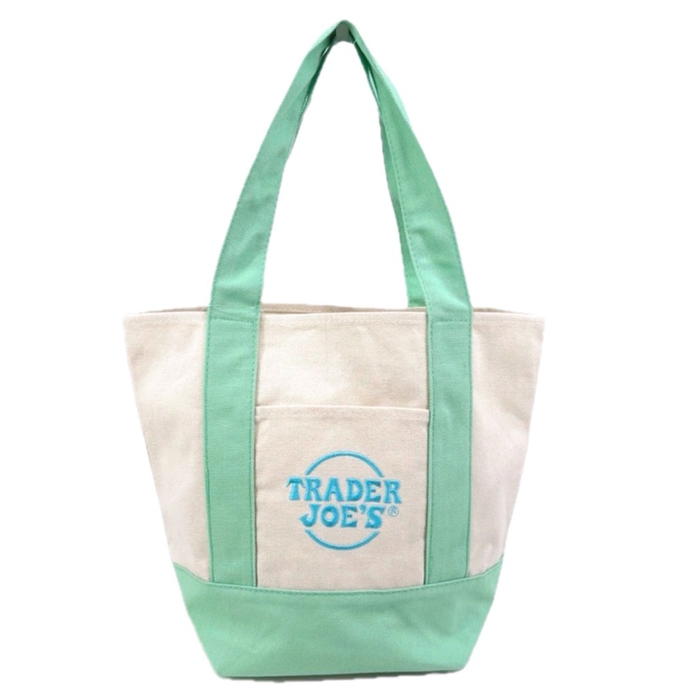 NWT Limited Edition Spring 2025 Trader Joe’s Mini Canvas Tote Bag